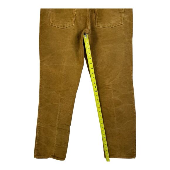 Vintage Polo Ralph Lauren Pants Mens 32x32 Brown Moleskin Cotton Suede Straight - Picture 6 of 14